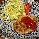 ヘルシー！ピーマン入り豆腐ハンバーグ